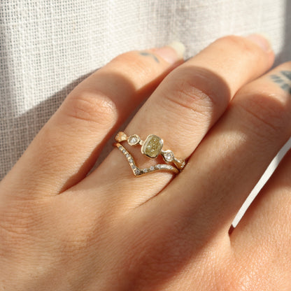 Naiad Ring | GIA Fancy Yellow Diamond, Diamonds, 14k Gold