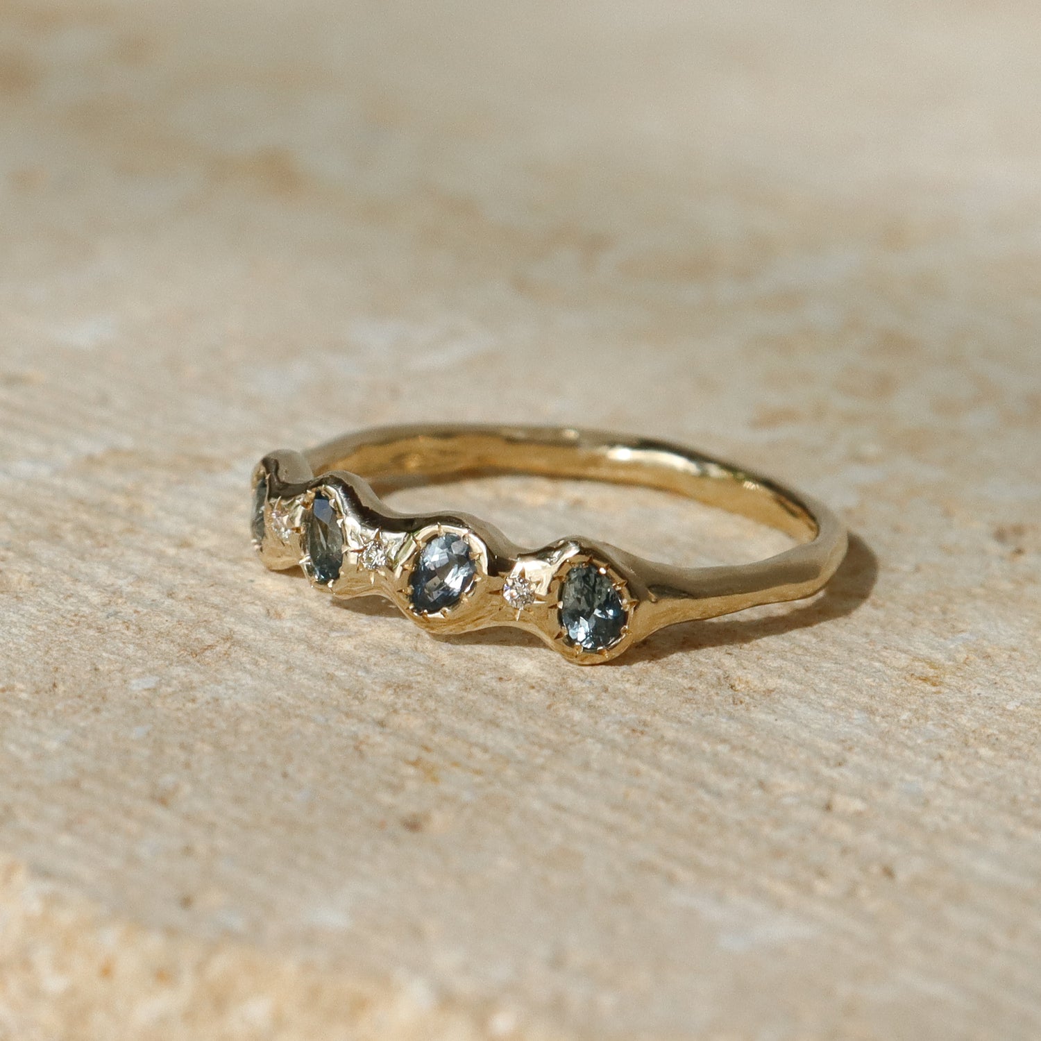 The Lucinda Band | Sapphires, Diamonds, 14k Gold
