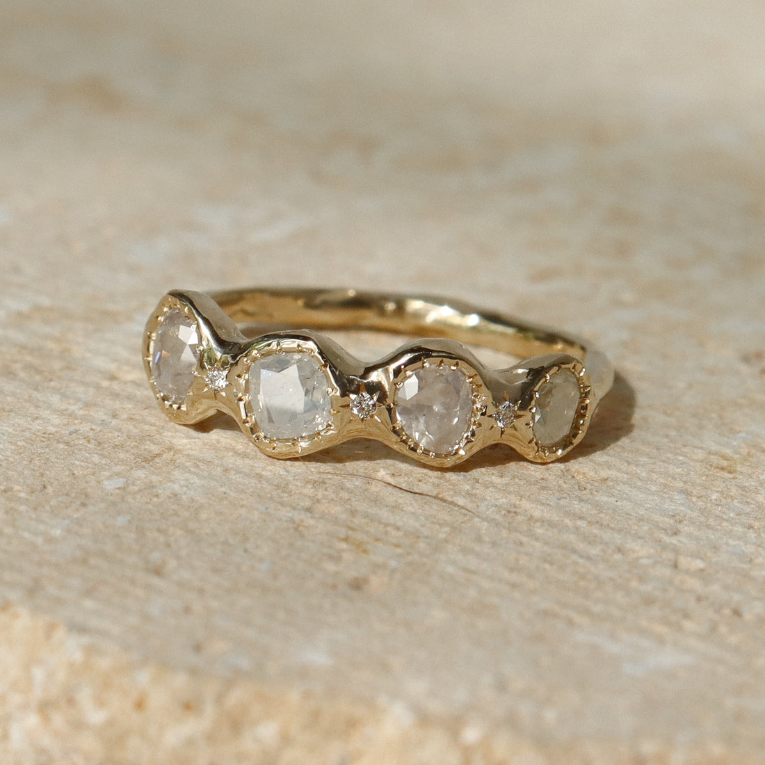 The Lucinda Band | Moonfire Diamonds, Diamonds, 14k Gold