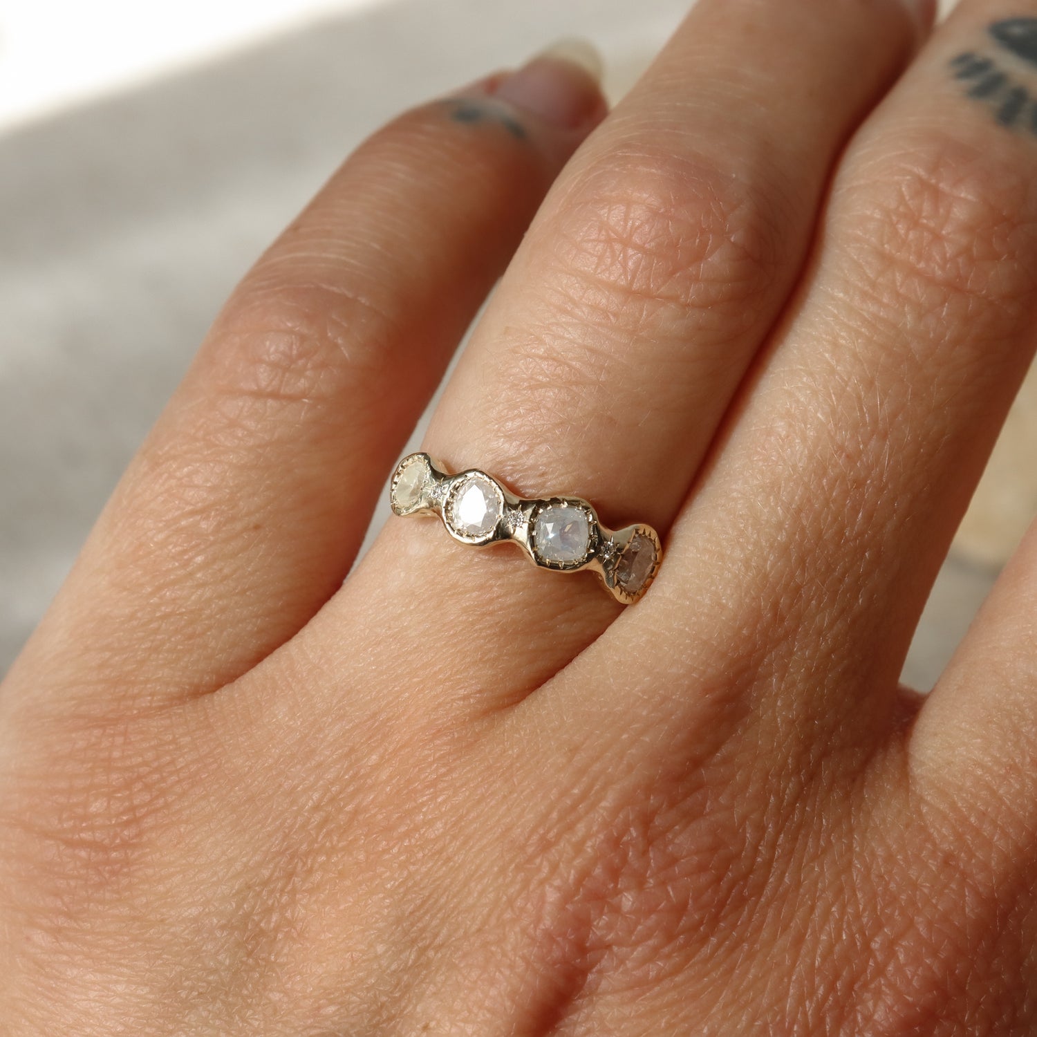 The Lucinda Band | Moonfire Diamonds, Diamonds, 14k Gold