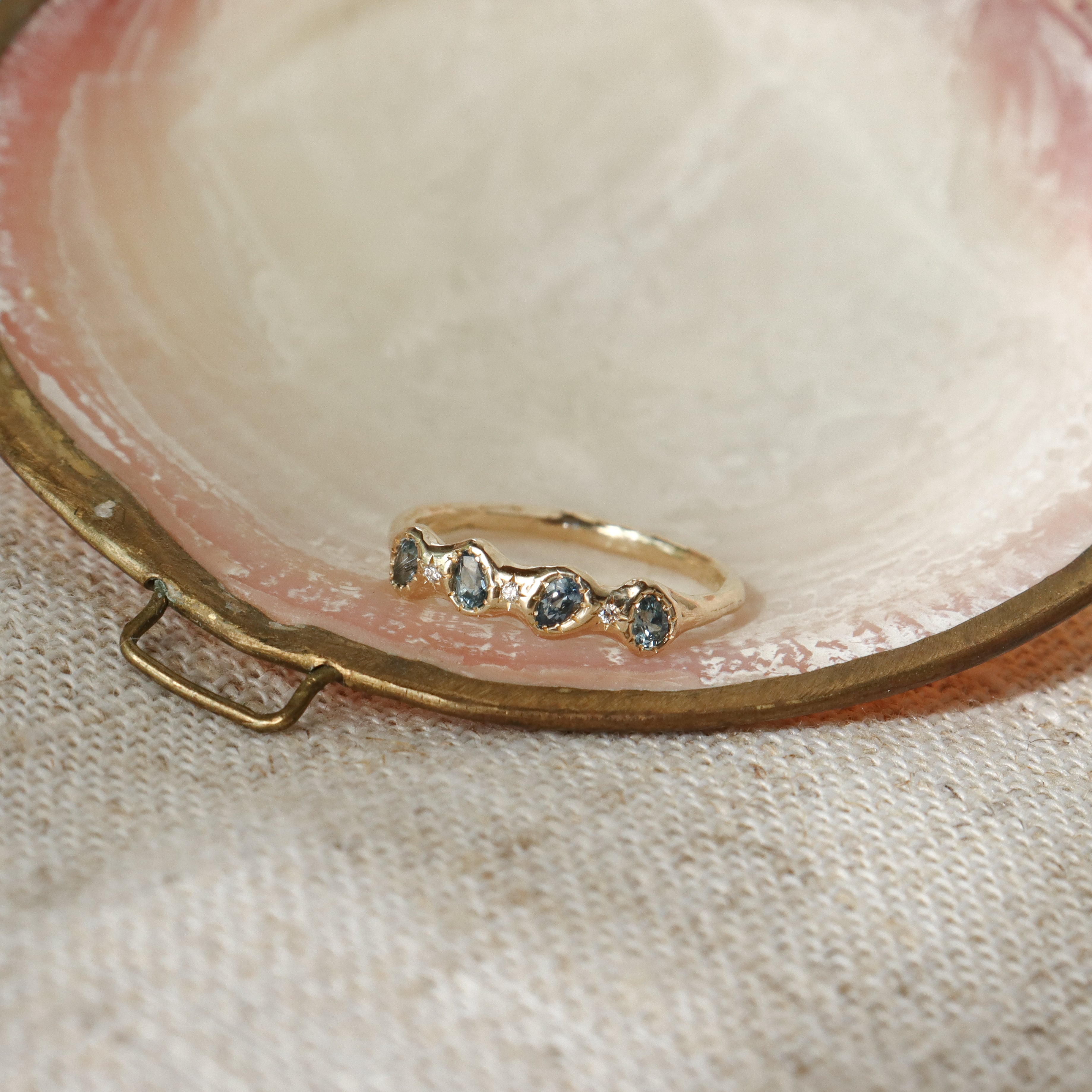 The Lucinda Band | Sapphires, Diamonds, 14k Gold