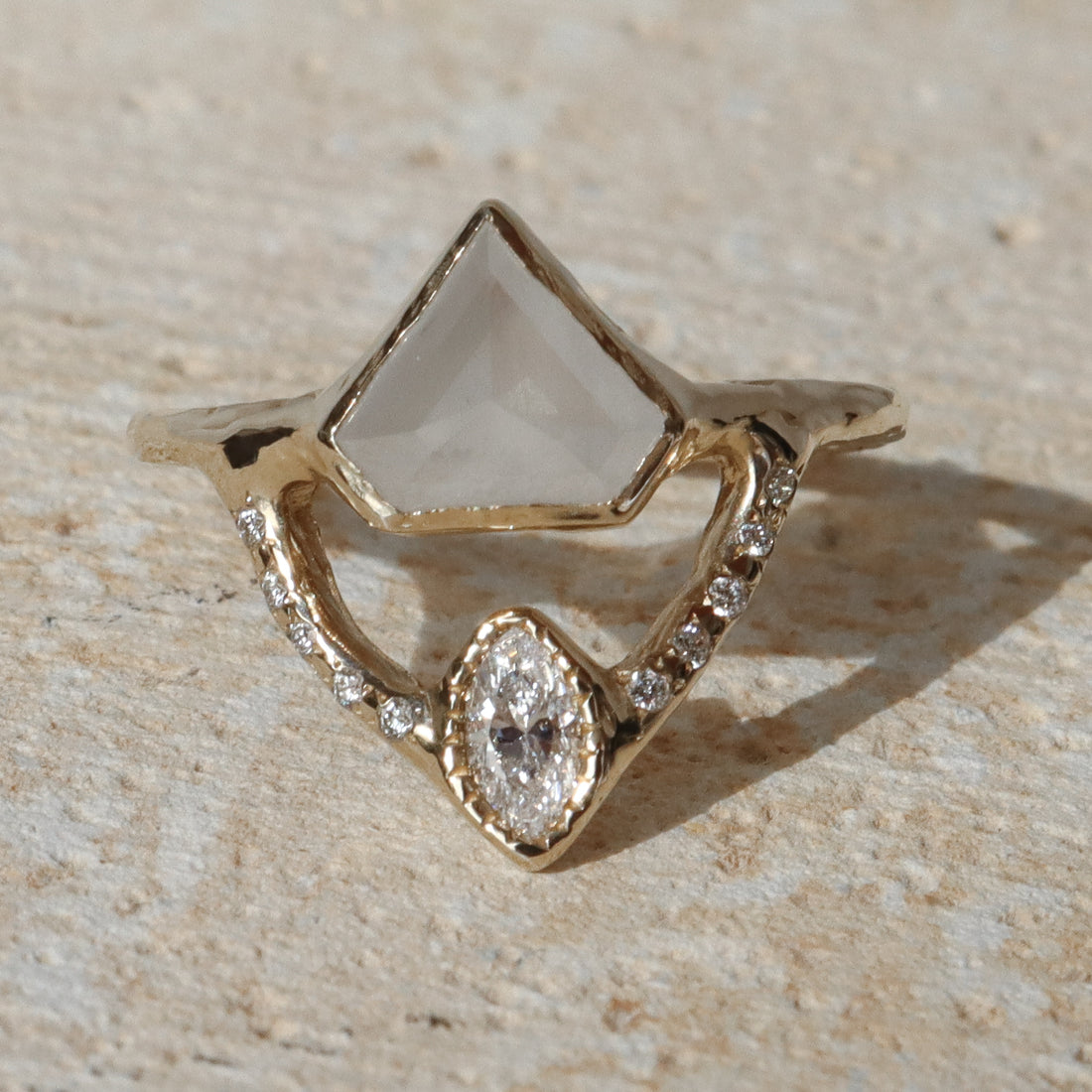 Reflections Ring | Icy Diamond, Diamonds, 14k Gold
