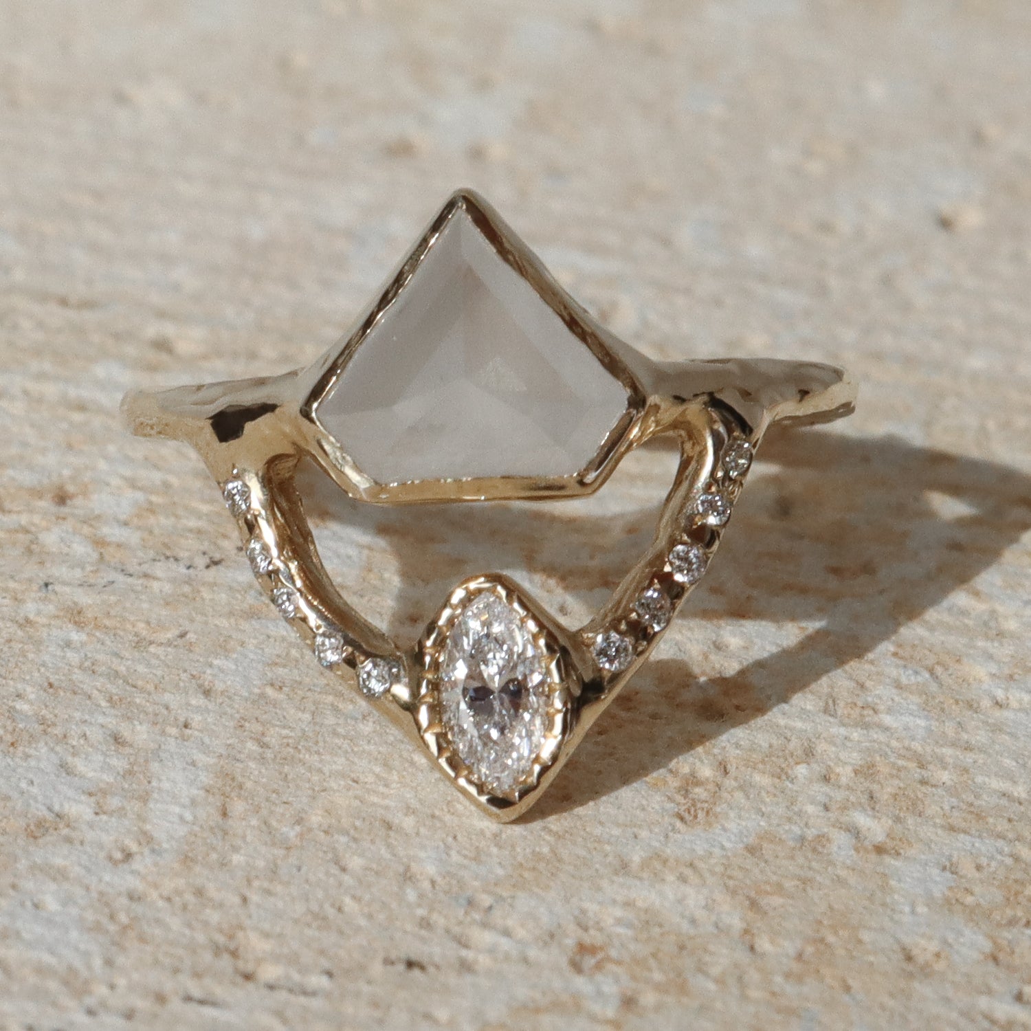 Reflections Ring | Icy Diamond, Diamonds, 14k Gold