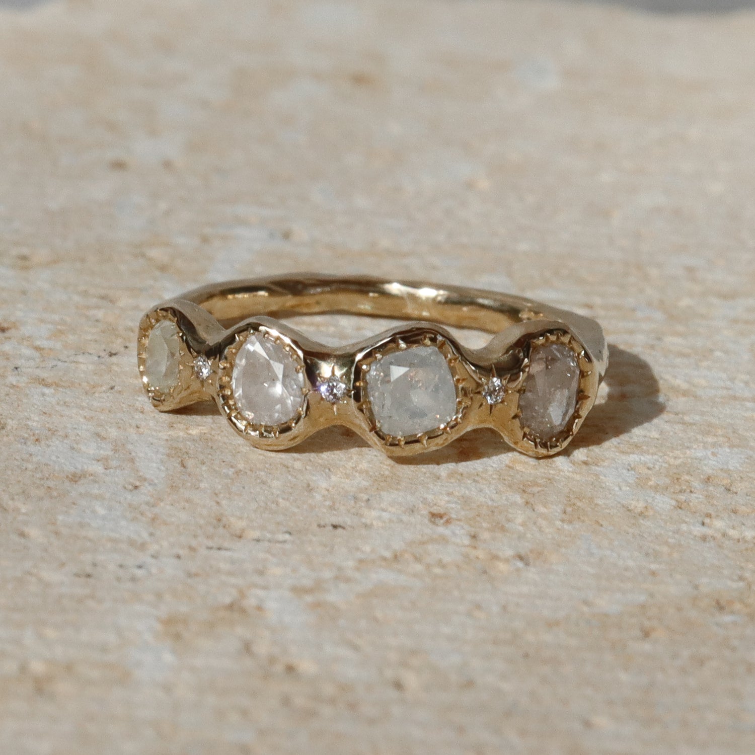 The Lucinda Band | Moonfire Diamonds, Diamonds, 14k Gold