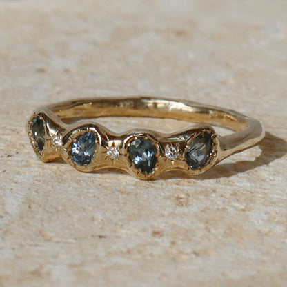 The Lucinda Band | Sapphires, Diamonds, 14k Gold