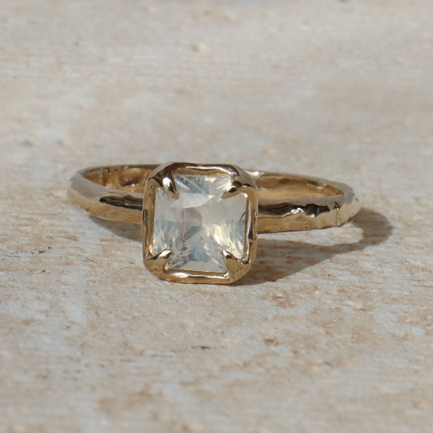 Skye Solitaire  | Light Blue Opalescent Sapphire