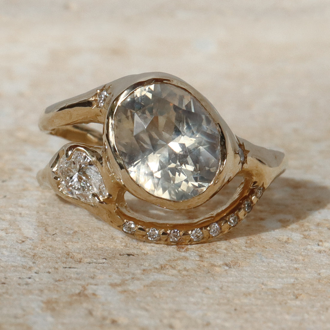 Melusine | Sapphire, Diamonds, 14k Gold
