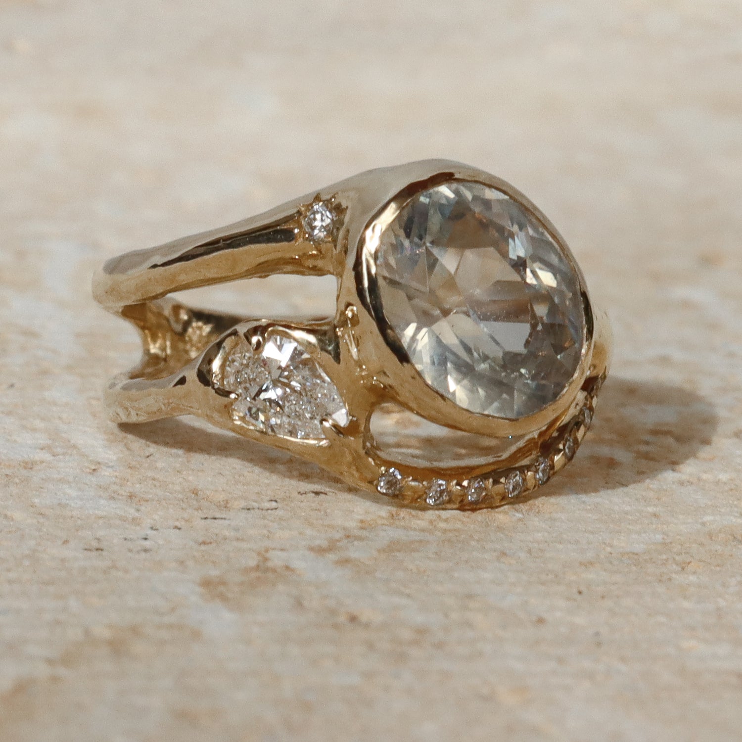 Melusine | Sapphire, Diamonds, 14k Gold