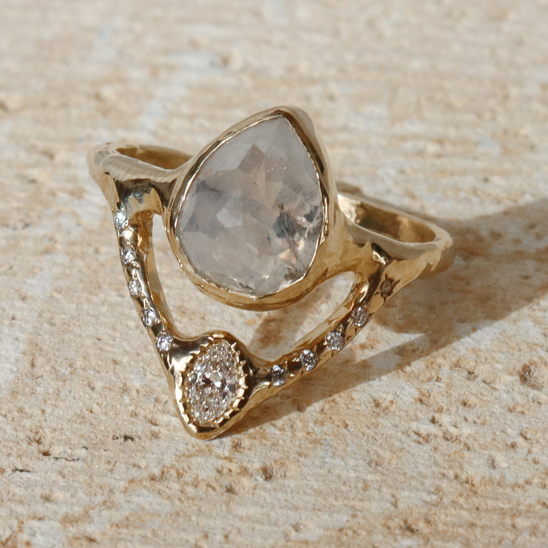 Reflections Ring | Opalescent Diamond, Diamonds, 14k Gold