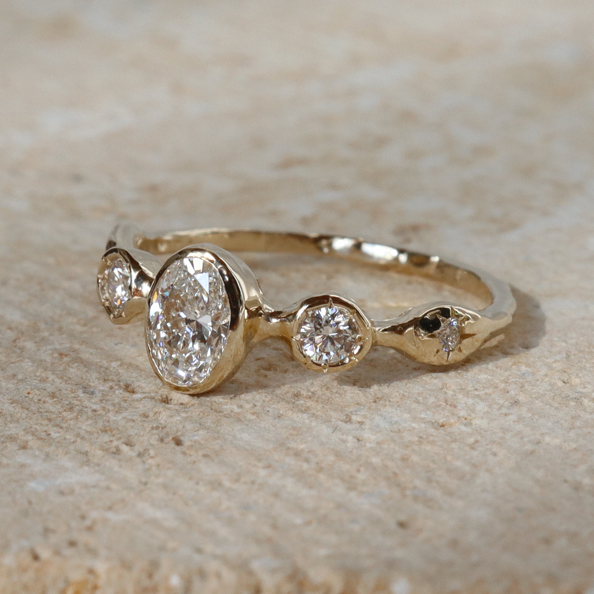 The Naiad Ring | Diamonds, 14k Gold