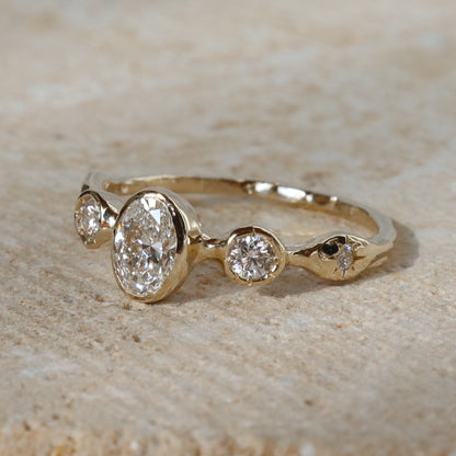 The Naiad Ring | Diamonds, 14k Gold
