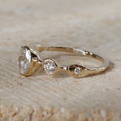 The Naiad Ring | Diamonds, 14k Gold