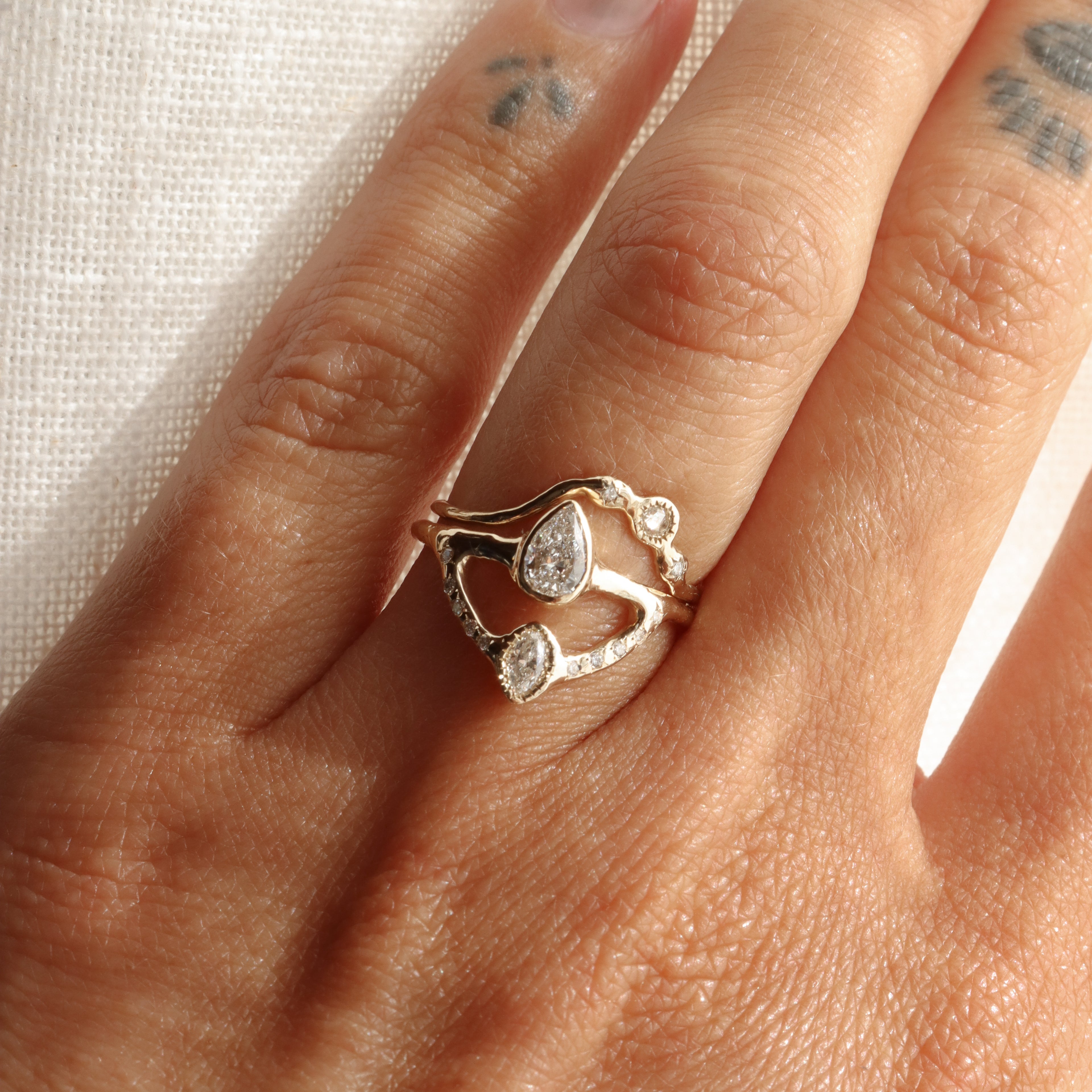 The Reflections Ring | Diamonds, 14k Gold
