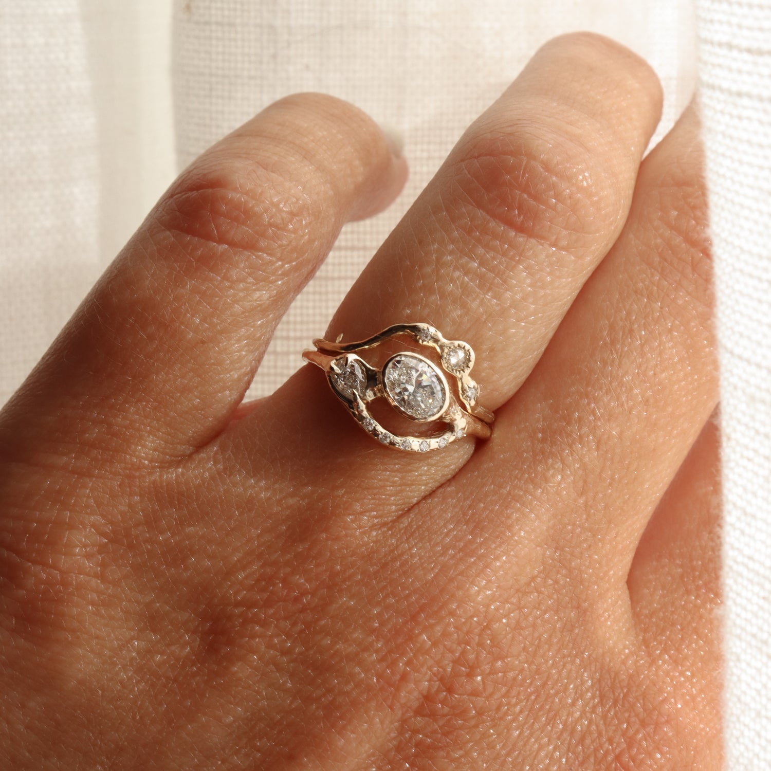 Petite Melusine | Diamonds, 14k Gold