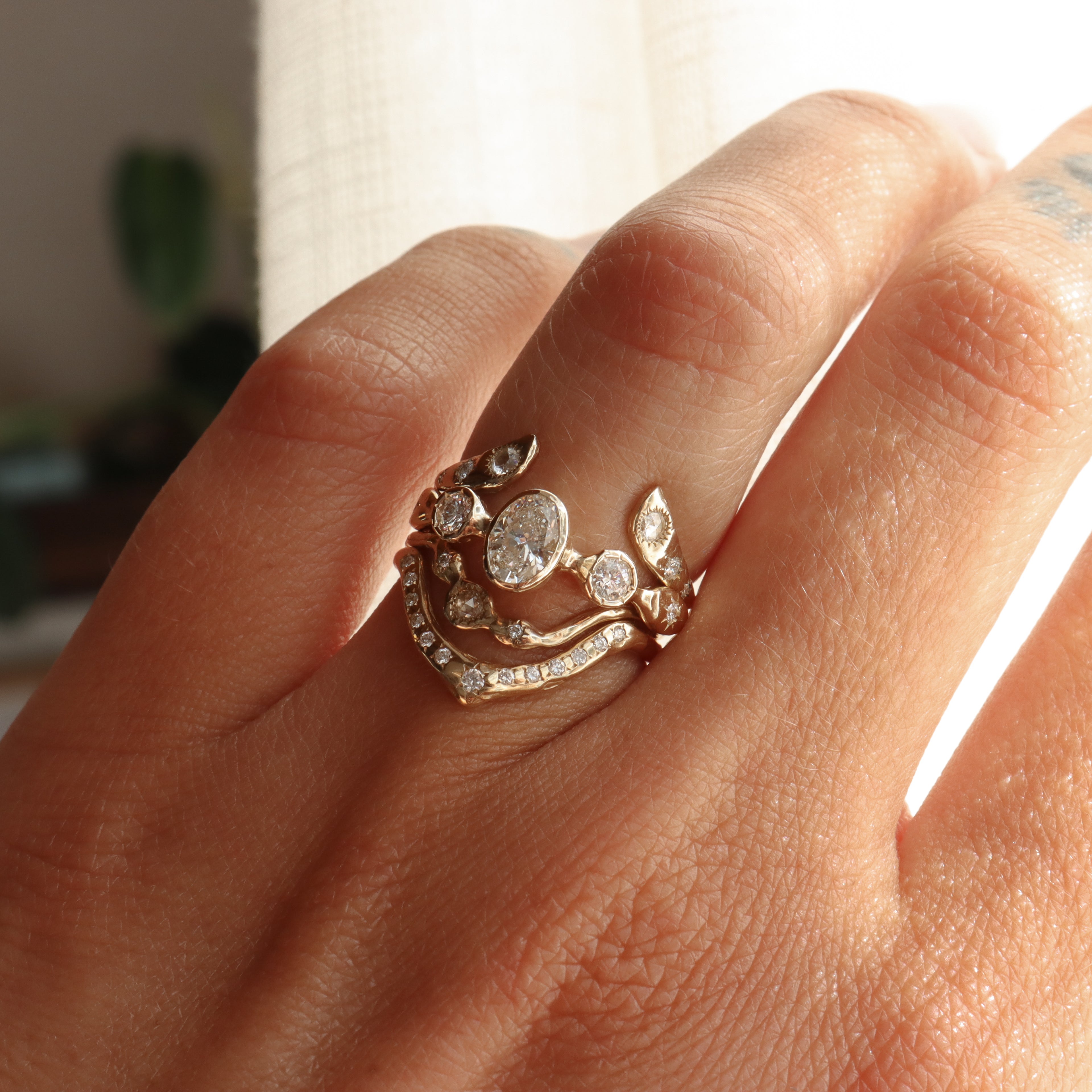 The Naiad Ring | Diamonds, 14k Gold