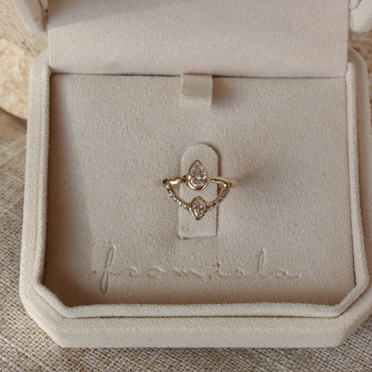 The Reflections Ring | Diamonds, 14k Gold