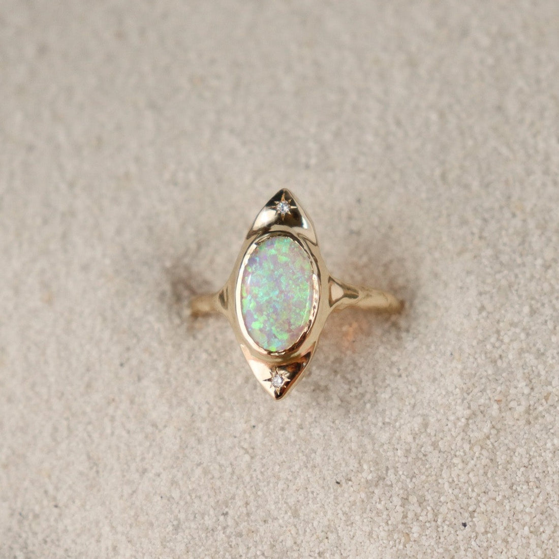 With in a Dream Ring | Opal, Diamonds, 14k Gold