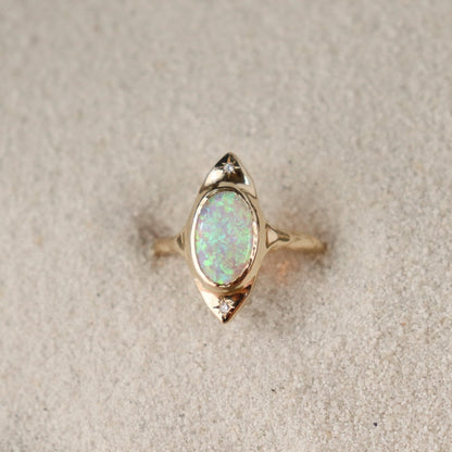 Within a Dream Ring | Opal, Diamonds, 14k Gold