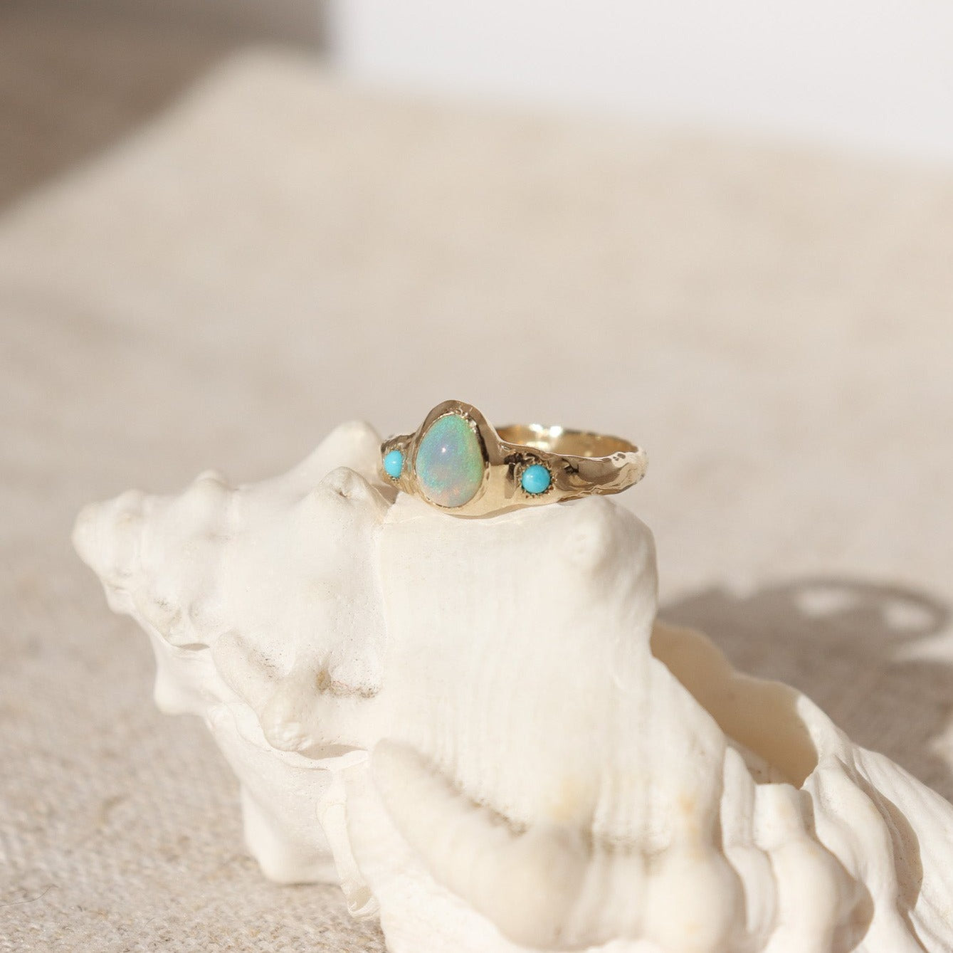 Treasure Trove Ring II | Opal, Turquoise, 14k Gold