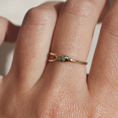 Shooting Star Ring | 14k Gold