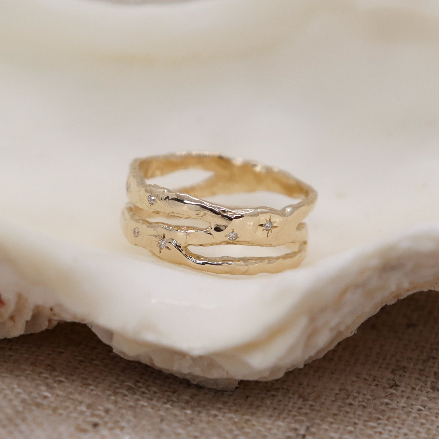 The Stardust Band | Diamonds, 14k Gold