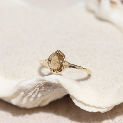 Ellowyn Ring | Rustic Green Spinel, 14k Gold