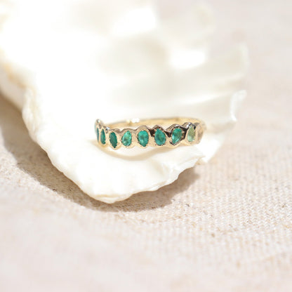 Custom Ombre Emerald Band