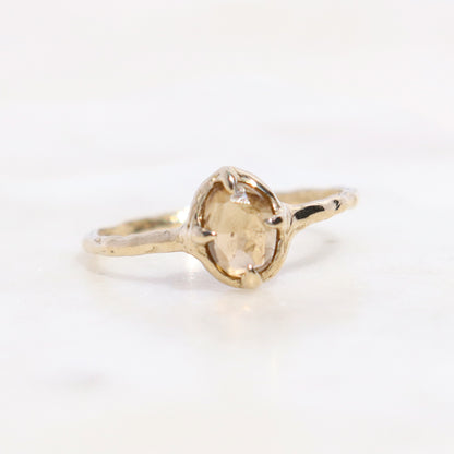 Ellowyn Ring | Rustic Green Spinel, 14k Gold