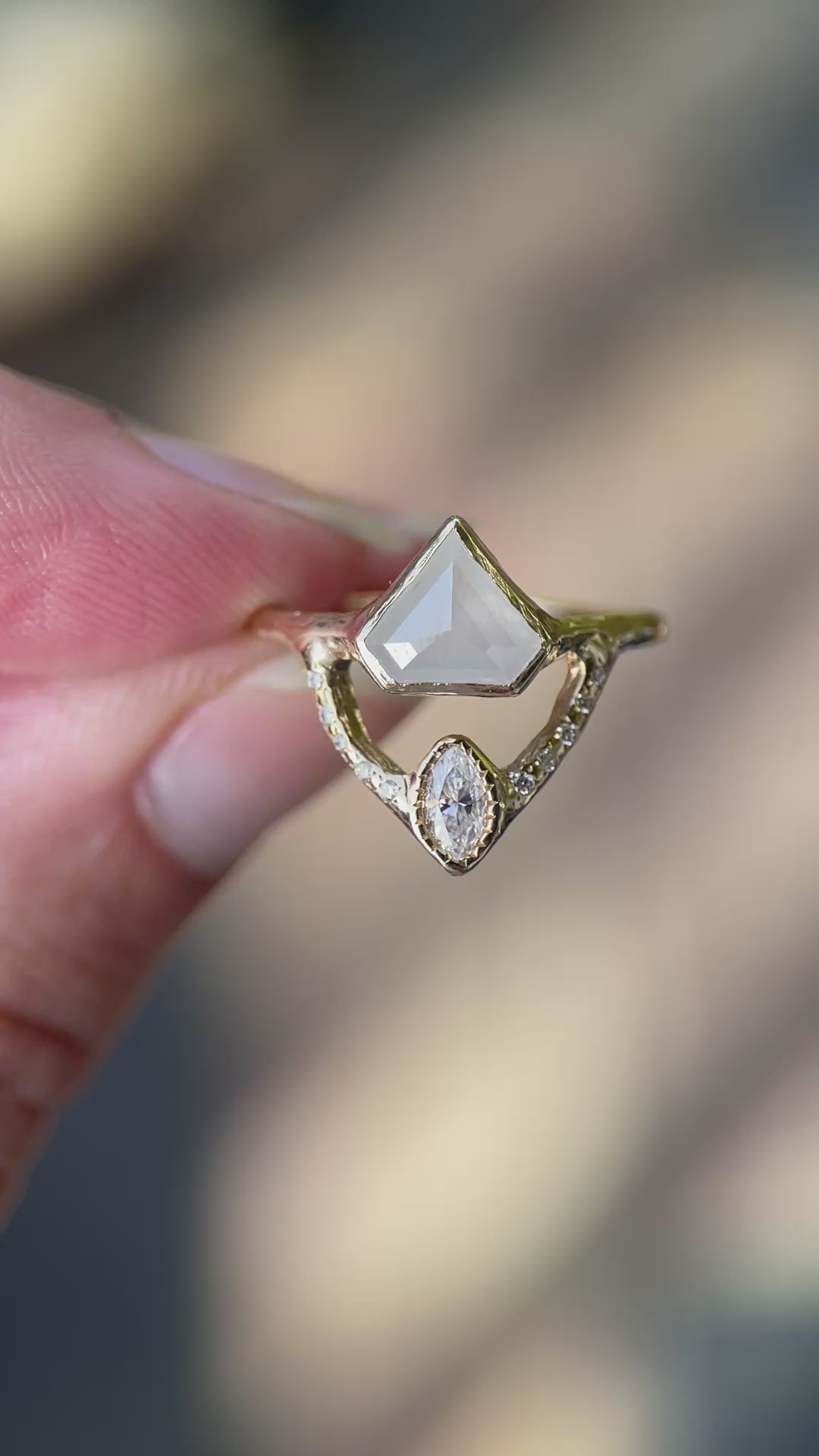 Reflections Ring | Icy Diamond, Diamonds, 14k Gold