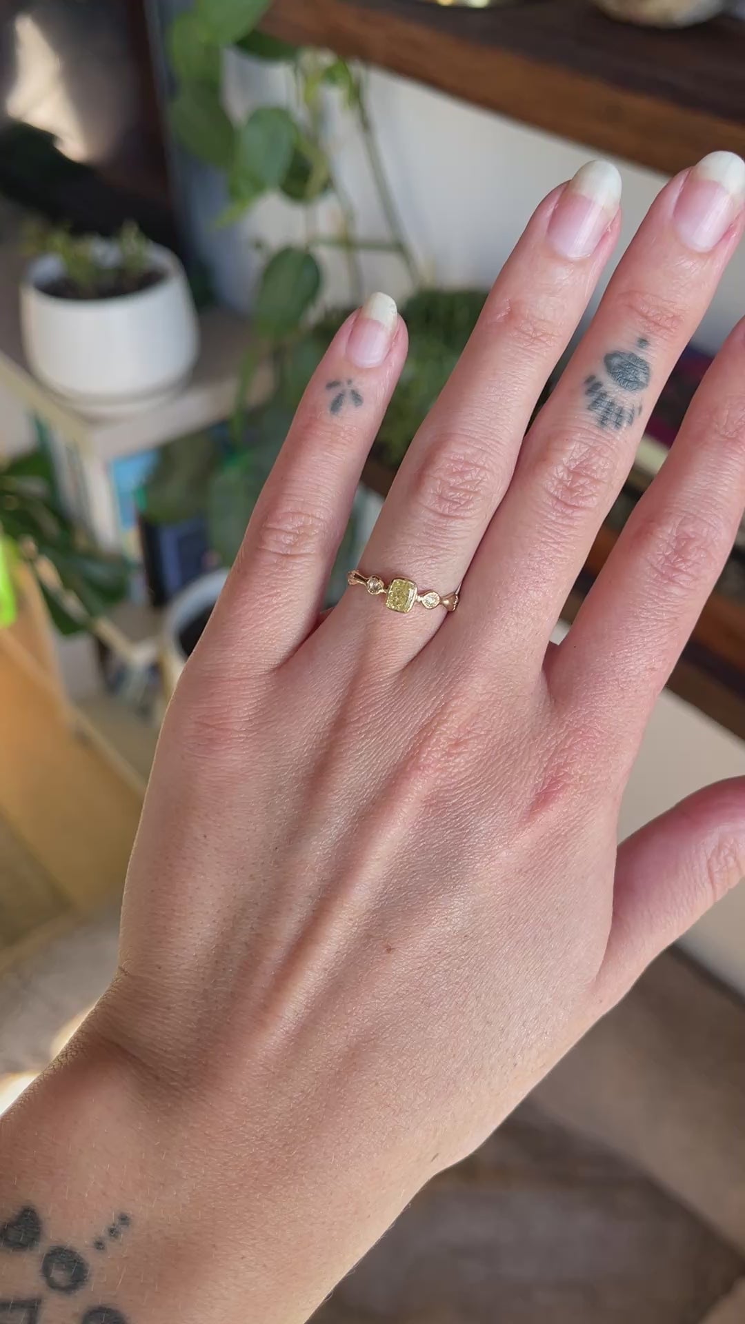 Naiad Ring | GIA Fancy Yellow Diamond, Diamonds, 14k Gold