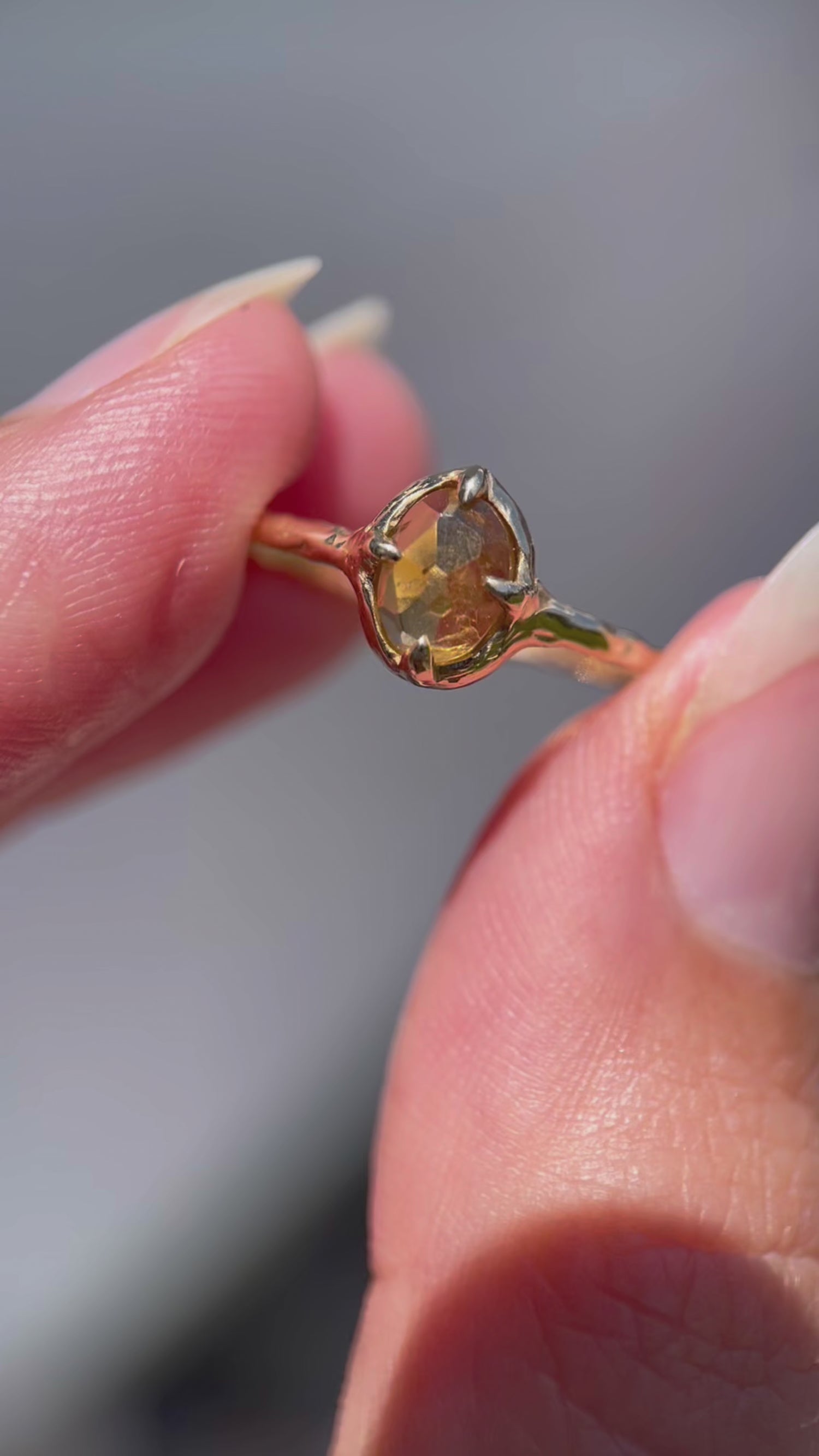 Ellowyn Ring | Rustic Green Spinel, 14k Gold