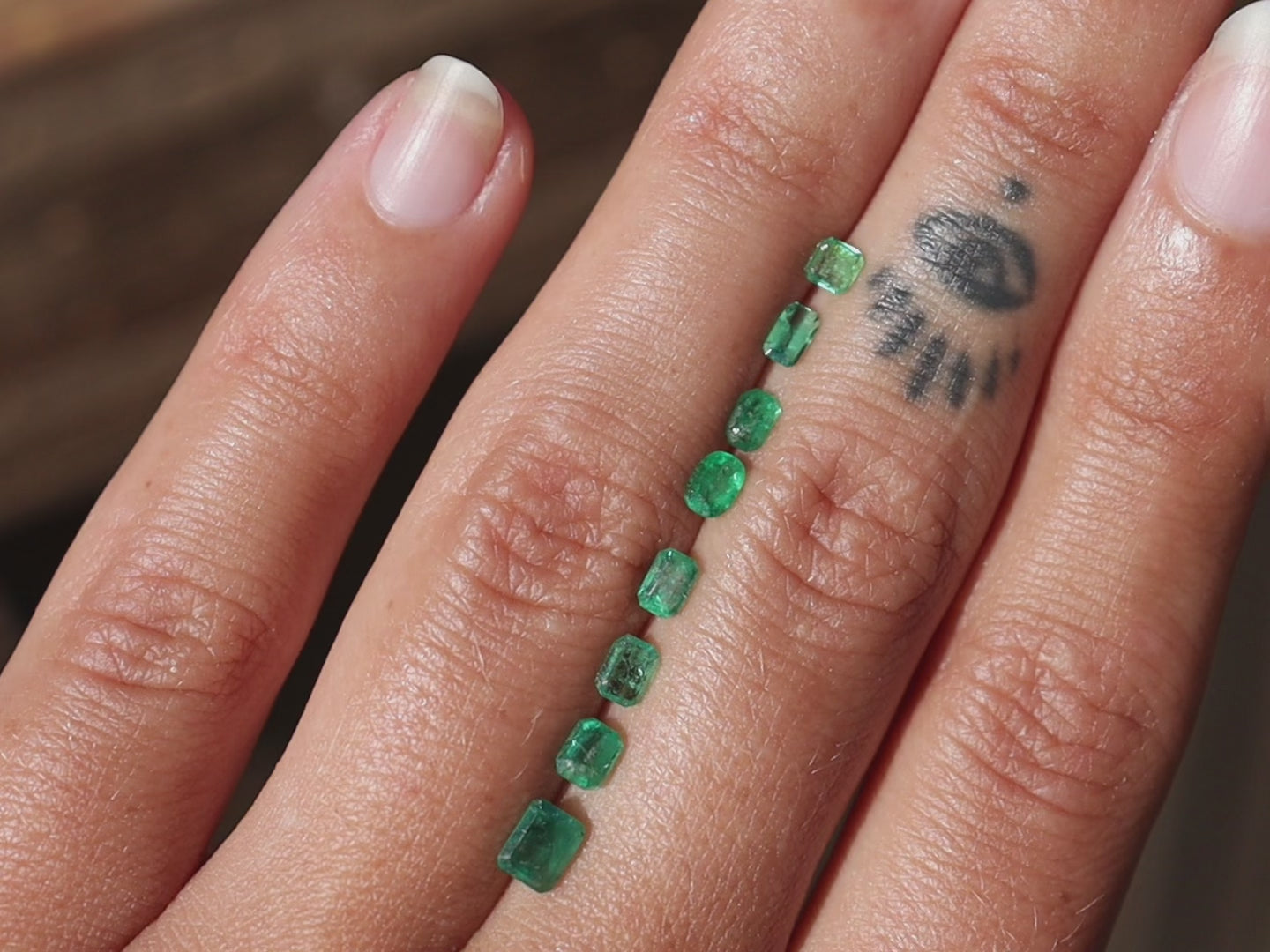 A video showcasing all of the emerald options for creating your own ring.