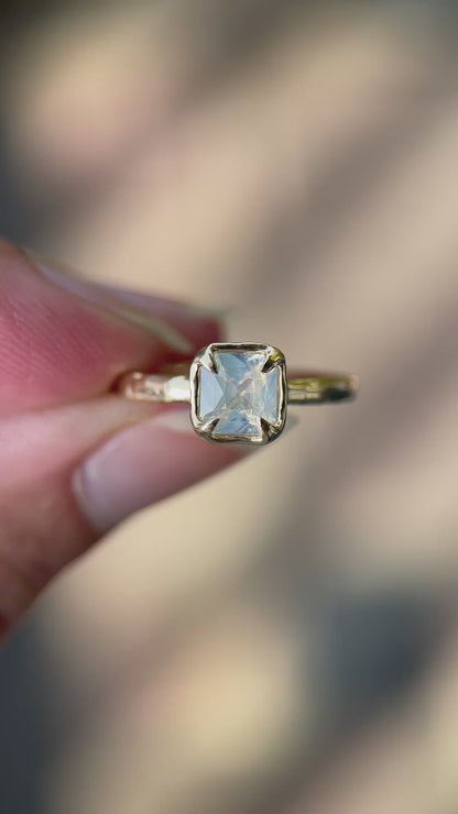 Skye Solitaire  | Light Blue Opalescent Sapphire