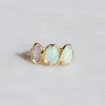 Trio Opal Ring | 14k Gold