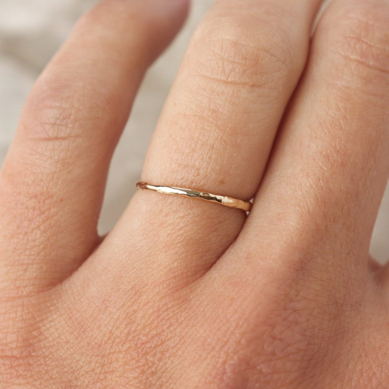 Buy Solid 18k Yellow Gold Super Thin Stacking Ring, Minimal Gold Ring,  Yellow Gold Ring, Solid Gold Ring, 18k Gold Ring, Real Gold Ring, Stack  Online in India - Etsy