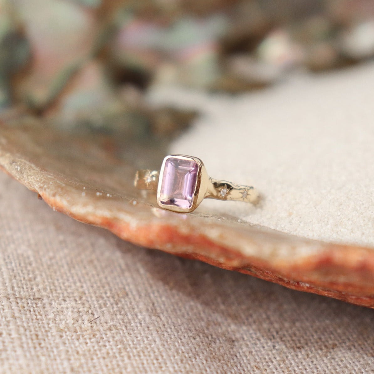 Ametrine Ethereal Dream Ring | Ametrine, Diamonds, 14k Gold