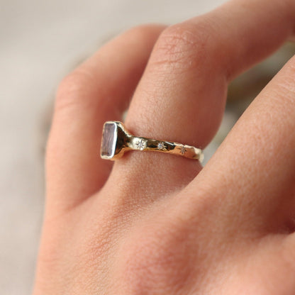 Ametrine Ethereal Dream Ring | Ametrine, Diamonds, 14k Gold