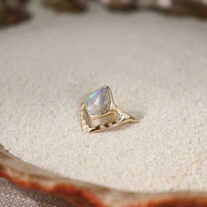 Keeper of Dreams Ring | Opal, Diamonds, 14k Gold