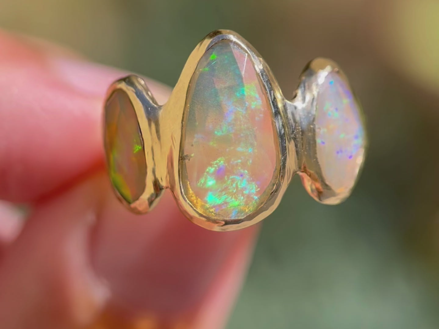 Trio Opal Ring